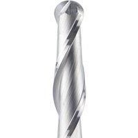 Dreanique 1pc Carbide Ball Nose End Milling Cutter 2 Flutes R0.5-R4.0 End Mill Router Bit for wood