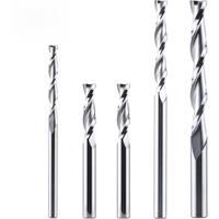 Dreanique 1pc Solid Carbide Milling Cutter 3.175 4 6 8mm 2 Flute Spiral Router Bit Carbide End Mill