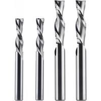 Dreanique 1pc Solid Carbide Milling Cutter 3.175 4 6 8mm 2 Flute Spiral Router Bit Carbide End Mill