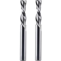 Dreanique 1pc Downcut Spiral Solid Carbide Milling Cutter 1/4 inch Shank 2 Flutes Woodworking End