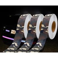 VOOFENG Camo Reflective Sticker Conspicuity Warning Tape for Car MultiSize Reflective Tape Warning