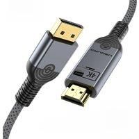 UGOURD DP to HDMI-Compatible Cable 4K DisplayPort to HDMI Cable 4K30Hz Display Port Male to HDMI
