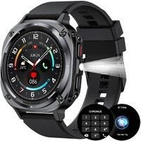 Chronus 1.39-Inch IPX8 Outdoor Fitness Smartwatch with 100+ Sport Modes and Health Features - 3 Colours