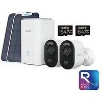 Reolink Reolink BWS4KC01SP128-2 4K Argus 3 Ultra WiFi Battery Cam 2pk + Hub + 128GB