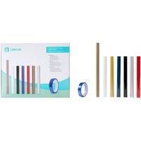 LOKLIK Vinyl Starter Bundle with 6X Rolls, 3 Teflon Sheets & Sublimation Heat Tape - Compatible with Auto Heat Press Machine - Vinyl Rolls for T-Shirt, Clothing and Other Fabrics