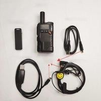 2PCS CE radios within cables and earpierces Led Display E23 UHF PMR 446MHz FRS Quickly Charging