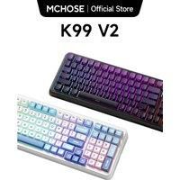 MCHOSE K99 V2 Wireless Gasket Mount Mechanical Keyboard Customized Gaming Office Keyboard RGB
