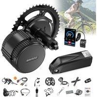 BAFANG 36V 250W 500W Mid Motor Drive Conversion kit 15.6Ah 24Ah Li-ion Battery Eletrical Bike Ebike Motor Kit For City Commute