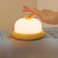 Kawaii Night Light Cute Desktop Decorative Lamp Baby Night Light Portable Night Lamp USB Rechargeable Children's Birthday Gift