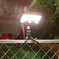 92LED Solar Motion Sensor Lights, 4 Modes 360 Rotation Lamp, Waterproof Multiple Mounting