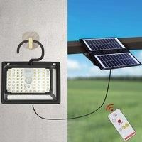 80Leds LED Solar Lights Outdoor PIR Motion Sensor Wall Lamp Remote Control Waterproof Lighting for