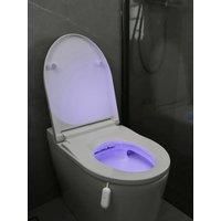 Smart Motion Sensor Toilet Light, USB Rechargeable LED RGB Night Light for Bathroom
