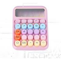 Mechanical Calculator 12 Digits Large LCD Display, Desk Calculator Big Buttons Easy to Press,