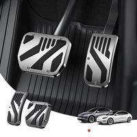 YZ For New Tesla Model 3 Y Highland Juniper 2019-2025 Foot Pedals Cover Accessories Snap-fit Car Alloy Accelerator Brake Pedal