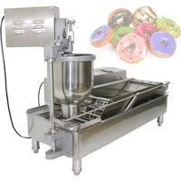 Double Row Automatic Doughnut Machine Commercial Electric Donut Machine Fryer Maker Circle Doughnut
