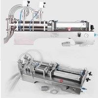 Pneumatic Liquid Filling Machine with Double Head Commercial Automatic Bottle Filler for Cosmetic Beverage