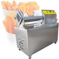 FrFrench Fries Machine Electric Commercial Automatic Cut Potato Cucumber Sweet Potato Pumpkin Taro Vegetable Cutting Machine