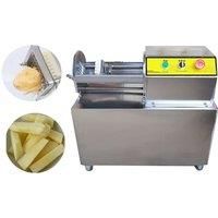 Electric French Fries Cutting Machine Commercial Automatic Vegetable Cutter Stainless Steel Potato Cucumber Strip Cutter Machine