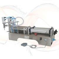 Commercial Stainless Steel Filling Machine Double Head Beverages Fruit Juice Milk Red Wine Perfume Liquid Filling Machine