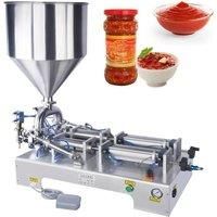 Commercial Double-Head Liquid Paste Filling Machine Cream Cream Shampoo Stainless Steel Quantitative
