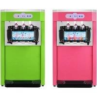 Desktop Small Ice Cream Machine For Supermarkets Restaurants Cold Drink Shops Burger Shops 3 Flavor Ice Cream Maker