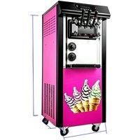 commercial three-color soft ice cream machine stainless steel soft ice cream cone sundae ice cream