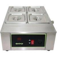 220V Electric Four-grid Chocolate Melting Pot Intelligent Temperature Control Chocolate Heating Holding Furnace