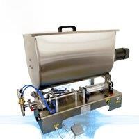 Paste Filling Machine Piston Filler Lotion Shampoo Cream Honey Sauce Peanut Butter Pneumatic Semi