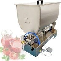 Paste Filling Machine Commercial Pneumatic Peanut Butter Ketchup Cream Food Mixing Filling Machine