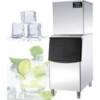 Ice Cube Making Machine Commercial Automatic Large 200/300/500 Kg Large Capacity Square Ice Milk Tea Shop Ice Maker Machine