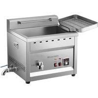 30L Deep Fryer with Basket and Lid Commercial Deep Fryer Countertop Commercial Single Tank Kitchen Fat Fryer