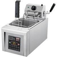 Electric Fryer Commercial Intelligent Automatic Lifting Fryer Pan 8L Single Cylinder Timed Fried Chicken And French Machine