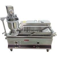 Automatic Double-Row Donut Making Machine Gas Electric Assembly Line Fryer Sweets Forming Machine For Sale
