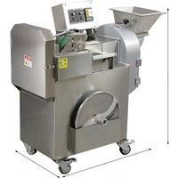 Double Frequency Conversion Speed Regulation Vegetable Cutting Machine Double-Head Vegetable