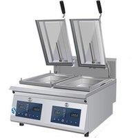 Automatic Electric Dumpling Fried Machine Commercial Gyoza Dumpling Frying Cooker Fried Buns Pan Pancake Cooker