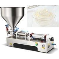 Pneumatic Paste Filling Machine With Single Cylinder Piston Shampoo Cream Sauce Lotion Filling