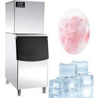 Square Ice Maker Machine For Milk Tea Shops Bars Coffee Sho Cold Drink Shops Large Capacity