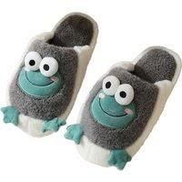 Cotton Frog Indoor Slippers - Green