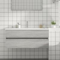 Sink Cabinet Grey Sonoma 100x38.5x45 cm Engineered Wood