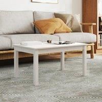 Coffee Table White 80x50x40 cm Solid Wood Pine