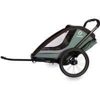 HAMAX Cocoon Child Bike Trailer: Green/Black Single