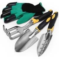 4Pcs Garden Tool And Gloves Set - 2 Options!