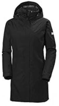 Helly Hansen Women Aden Insulated Coat - Waterproof, Windproof and Breathable Fabric, Full-Zip Jacket with Fully Sealed Seams, Black, X-Small