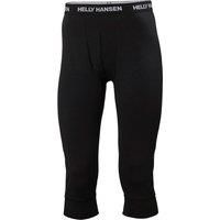 Helly Hansen Men's Lifa Merino Midweight 3/4 Trousers Black S - Black - Male