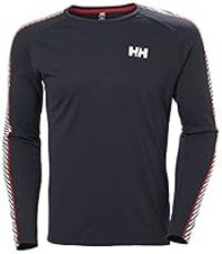 Helly Hansen Men/'s Lifa Active Stripe Crew Shirt, Navy, L UK