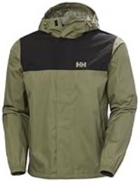 Helly Hansen Mens Vancouver Rain Jacket, Green, XL