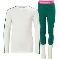 Helly Hansen Kids' Unisex Ski Lifa Merino Midweight Set - Green