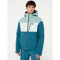 Helly Hansen Men's Gravity Insulated Ski Jacket Green XL - Dark Creek Green - Male