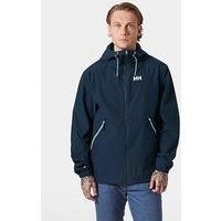 Helly Hansen Men's Sandoy Rain Jacket Navy 2XL - Navy Blue - Male