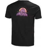 Helly Hansen Mens Core Graphic T 2.0, Black, M